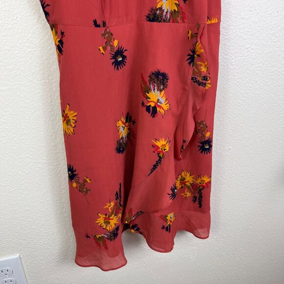 Madewell Posy Cactus Short Sleeve Mini Ruffle Dress Spiced Rose Women’s Size 2 - Picture 4 of 10